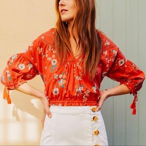 Worlds Away Peasant Top from Free People